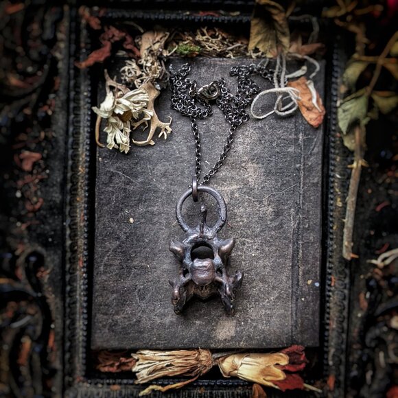 Electroformed Vertebrae Necklace - Picture 7 of 8